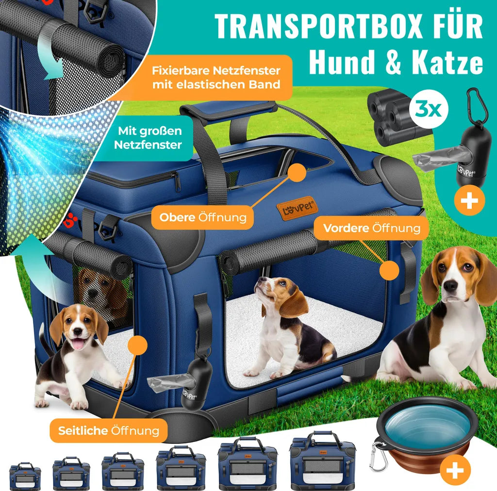 LOVPET® Hundebox Hundetransportbox faltbare - XL