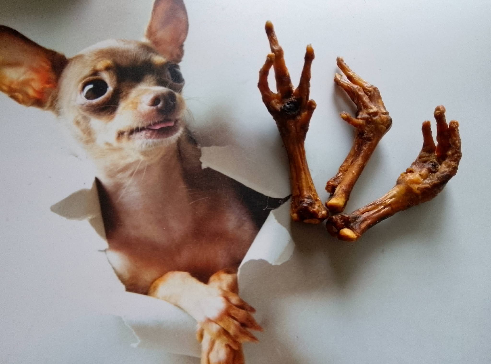 Hühnerfüße, getrocknet / Stück