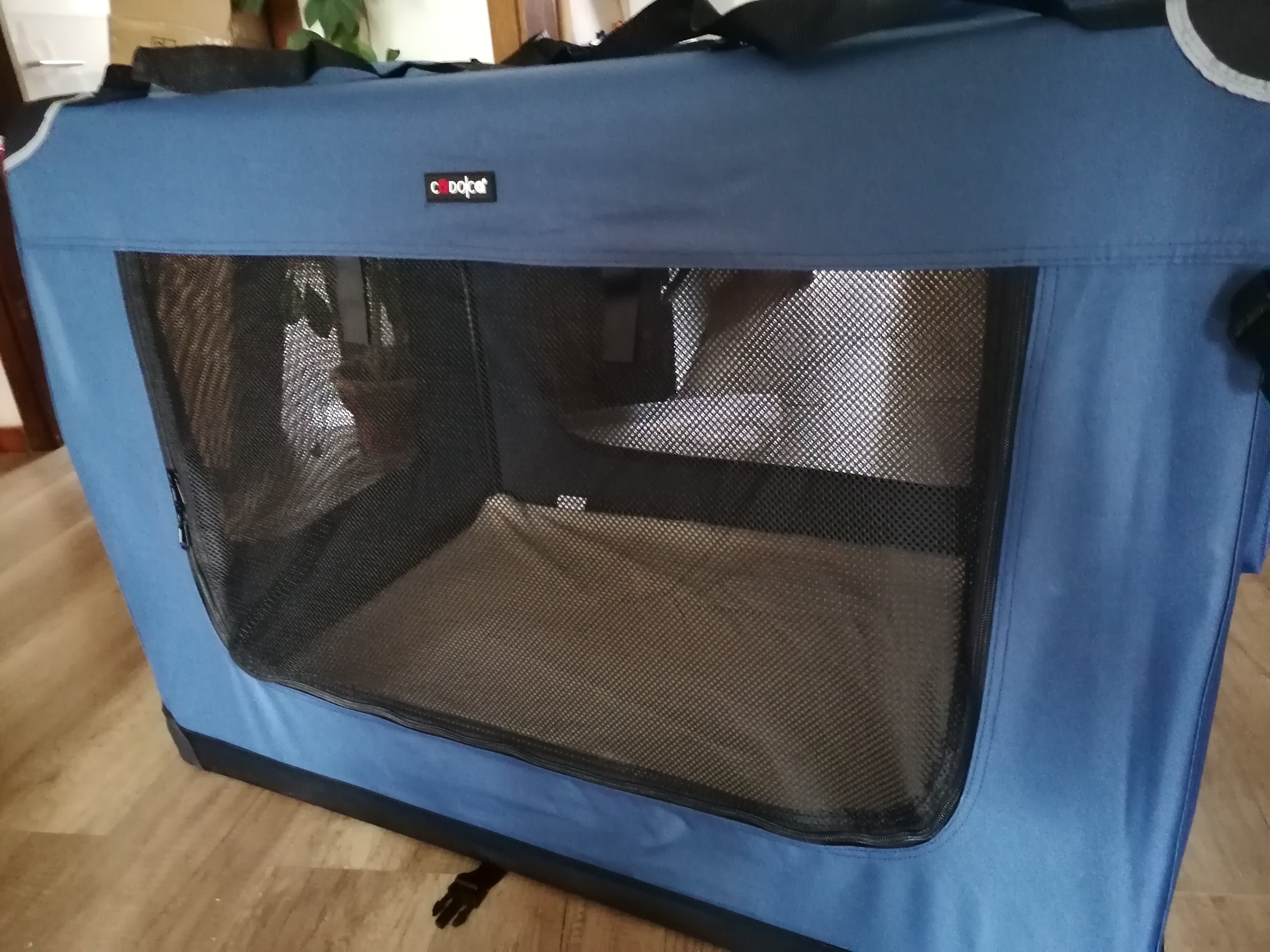 CADOCA faltbare Transportbox - Größe S, blau
