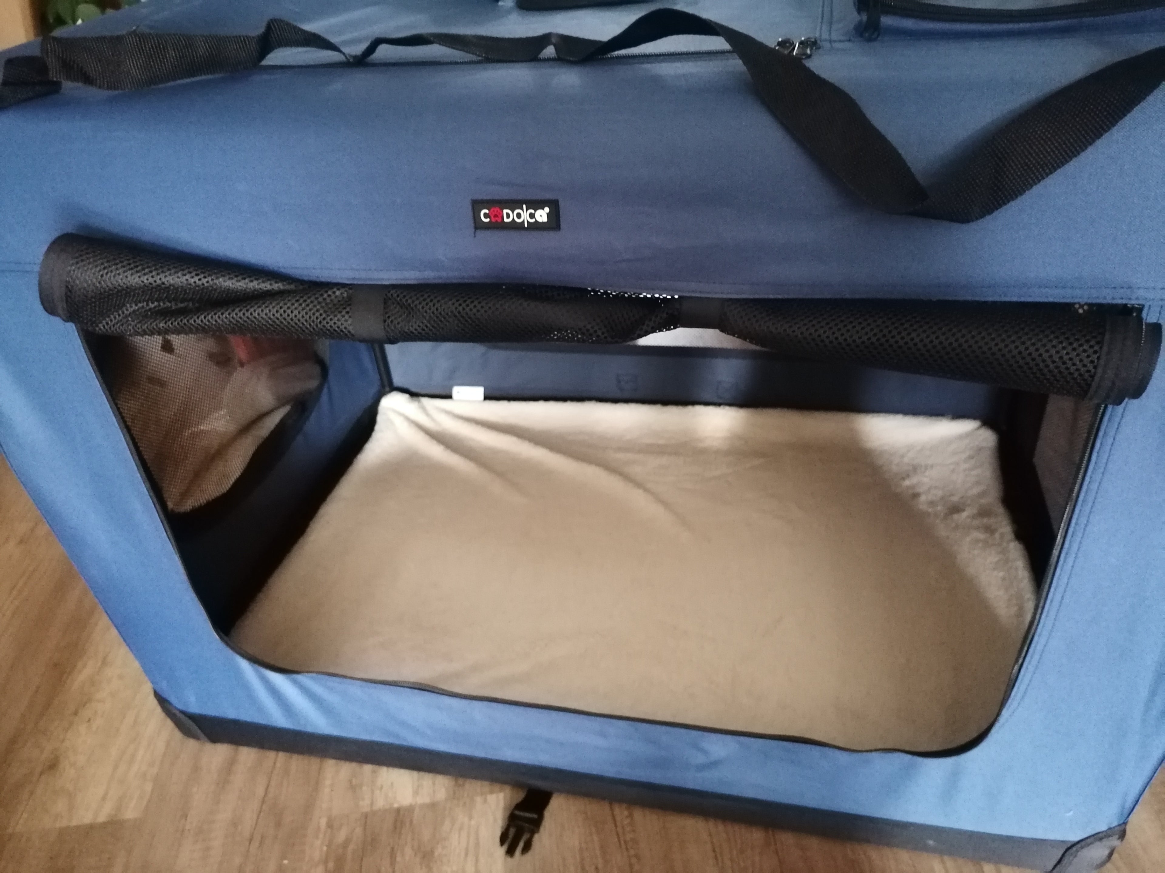 CADOCA faltbare Transportbox - Größe S, blau