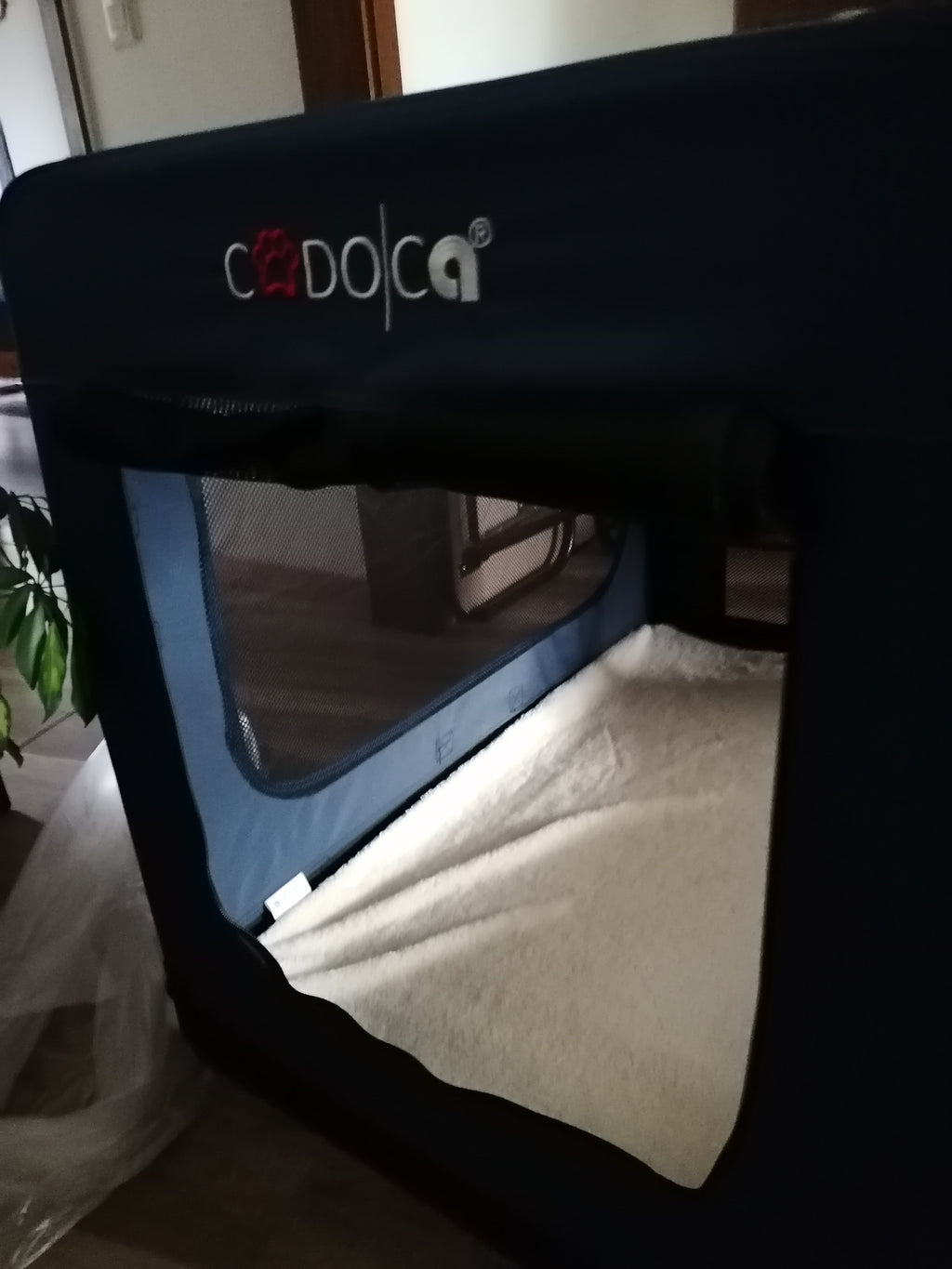 CADOCA faltbare Transportbox - Größe S, blau